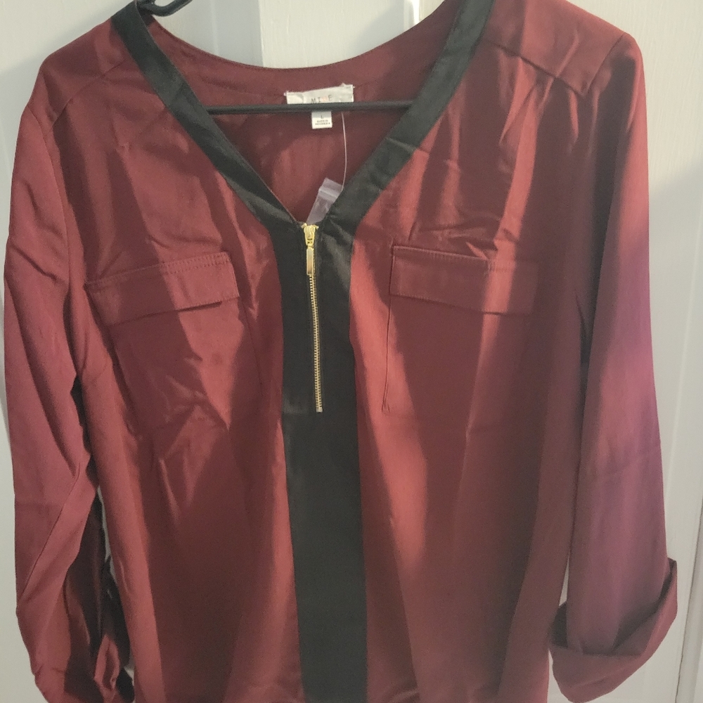 Red and black shirt